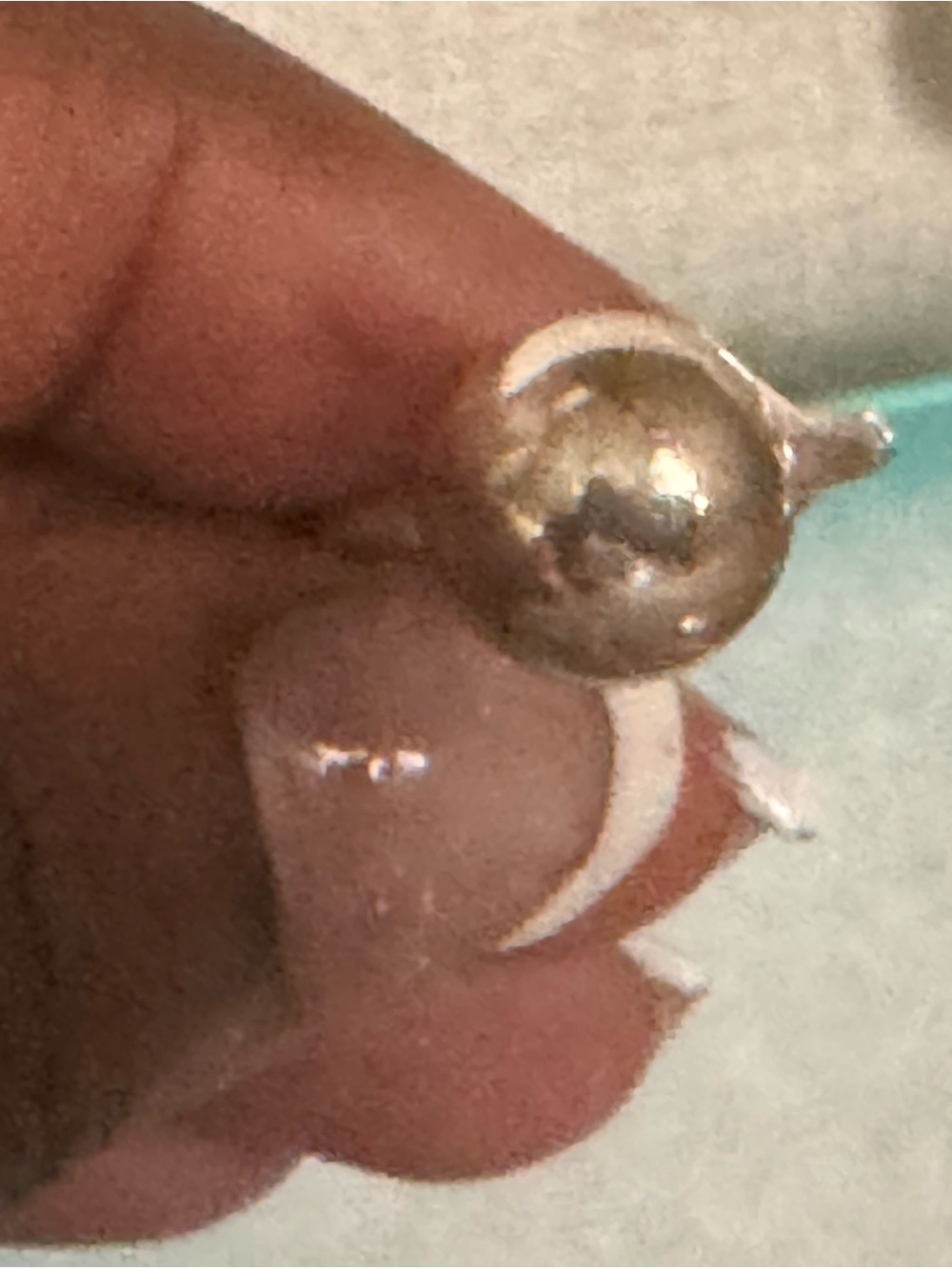 Tiffany & Co. Polished Silver Ball Hardware Ring
